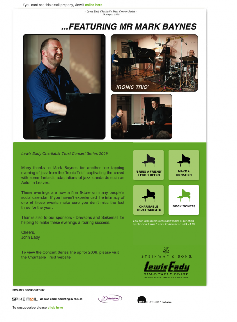 Lewis Eady Charitable Trusts Series 2009